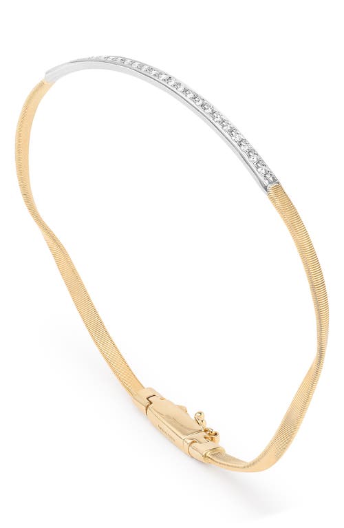 Marco Bicego Marrakech Diamond Snake Chain Bracelet in 18K Yellow Gold at Nordstrom, Size One Size Oz