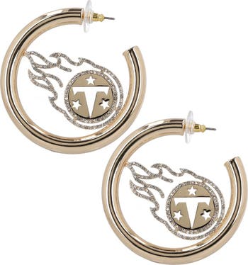 BaubleBar Tennessee Titans Logo Large Hoop Earrings