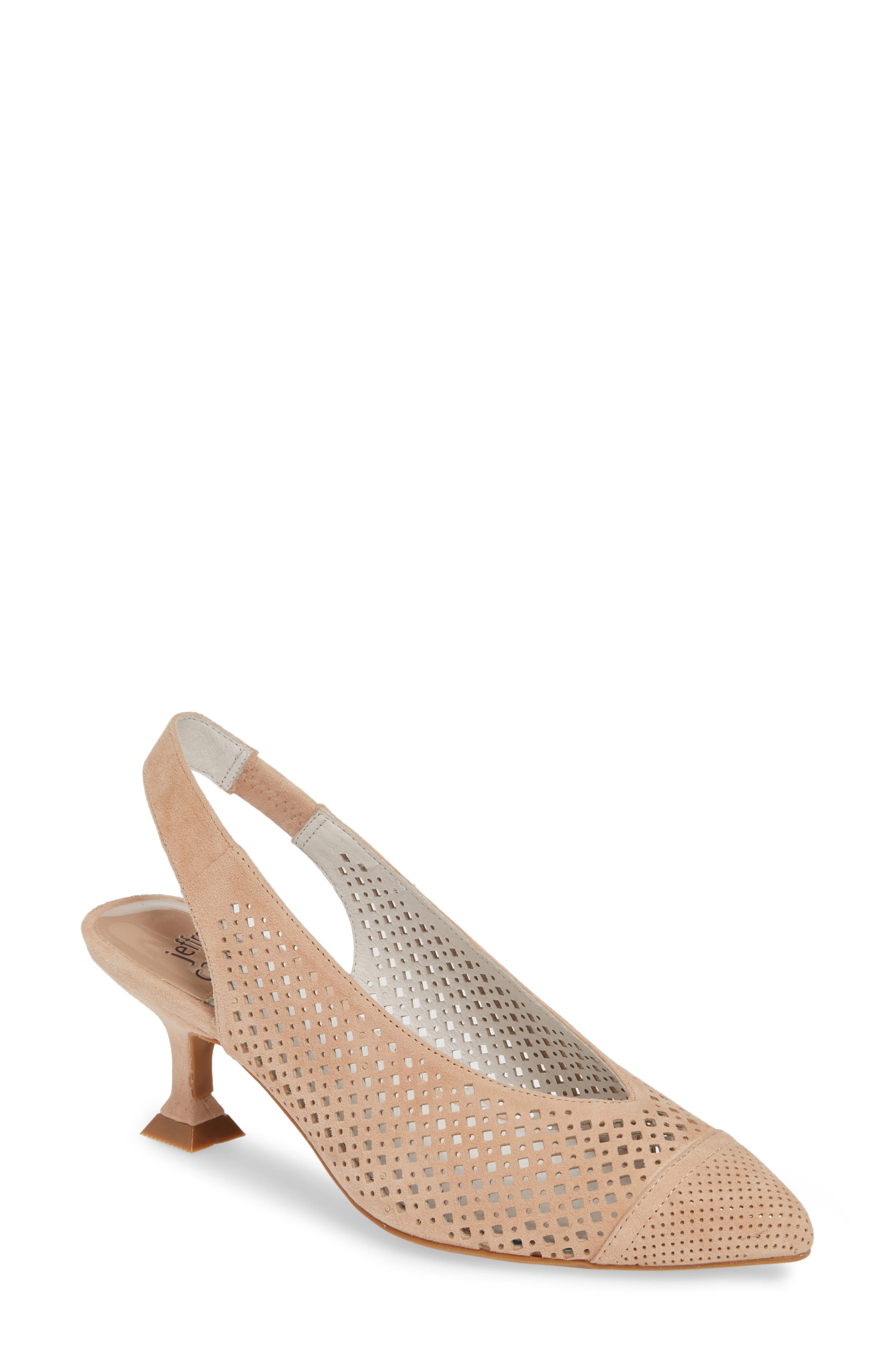 Jeffrey Campbell Bianca Slingback Pump- Beige