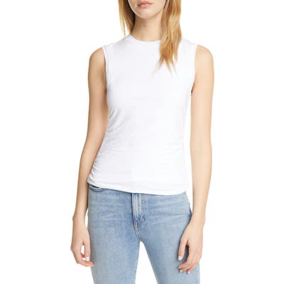 Atm Anthony Thomas Melillo Ruched Muscle Tee, White