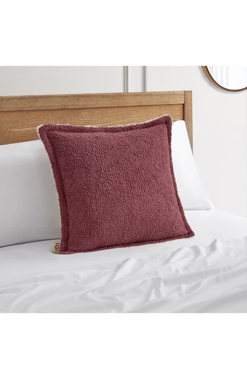 UGG(r) Ana Reversible Fuzzy Accent Pillow in Apple Butter