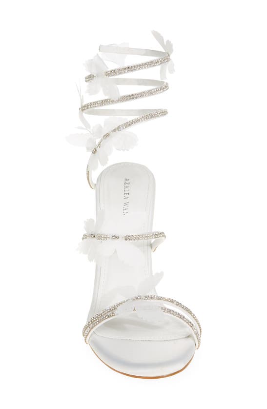 Shop Azalea Wang Aryana Ankle Strap Sandal In White