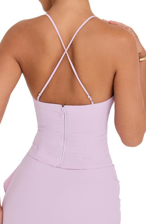 Shop Mistress Rocks Beaded Crop Camisole In Orchid