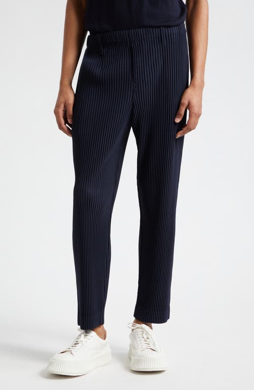 Homme Plissé Issey Miyake Pleated Pull-On Pants in Navy