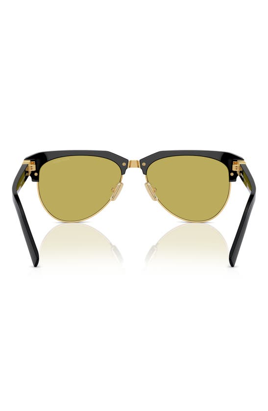 Miu Miu Womens Black Mu 09zs Pilot-frame Acetate Sunglasses In Black