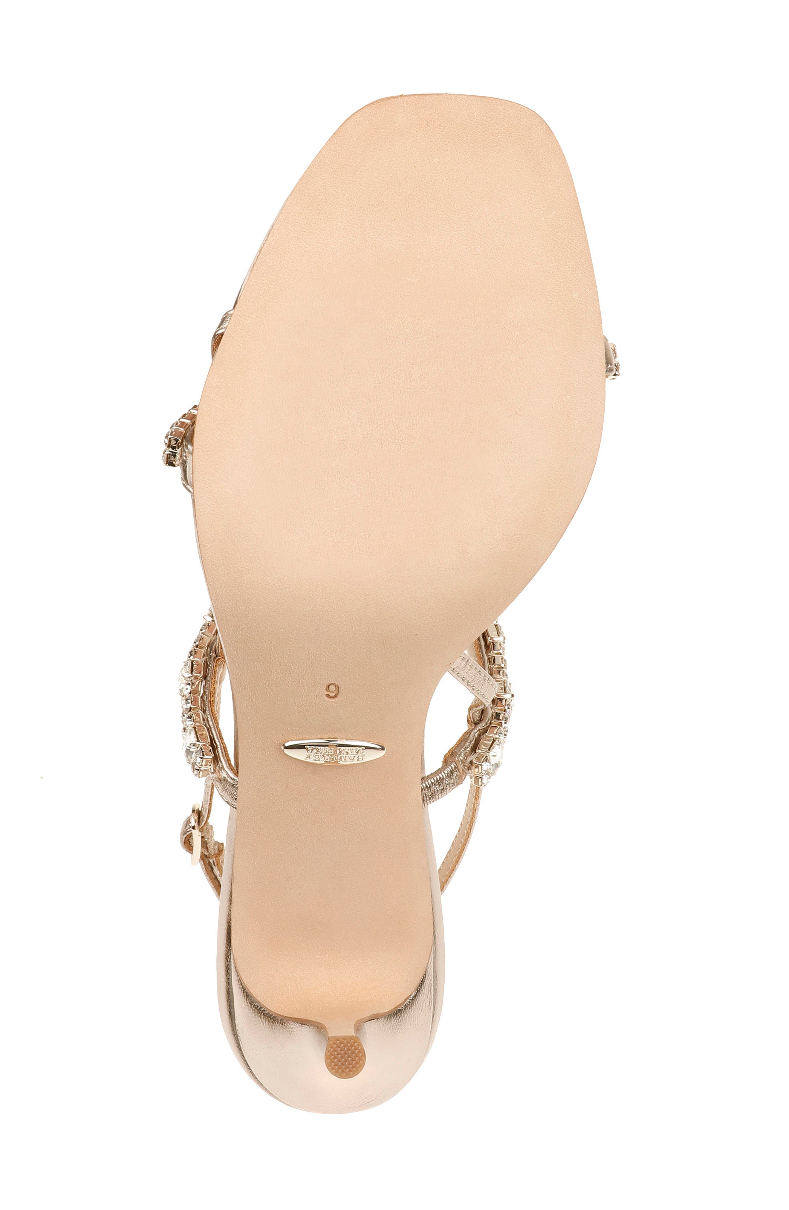 badgley mischka zane strappy satin sandals