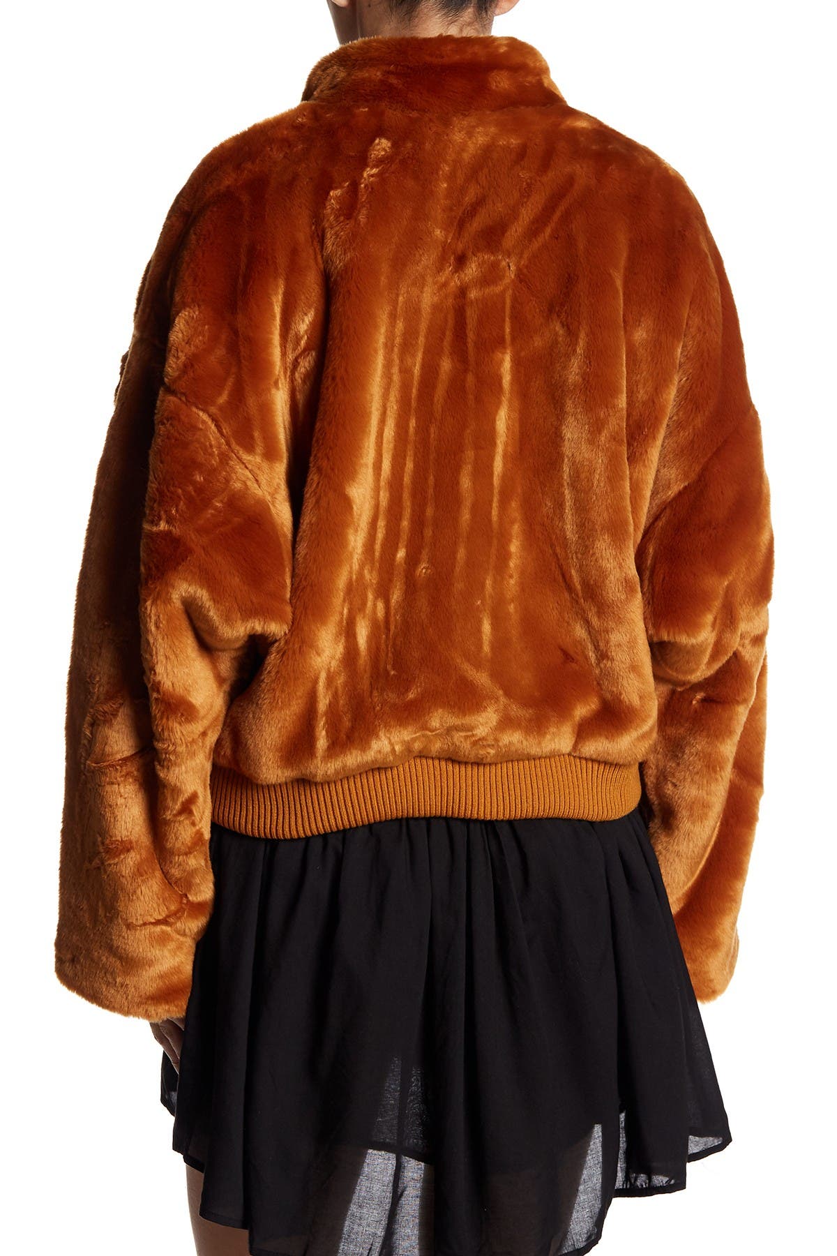 free people faux fur bomber