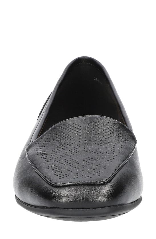 Shop Easy Street Thrill Perforated Flat In Black