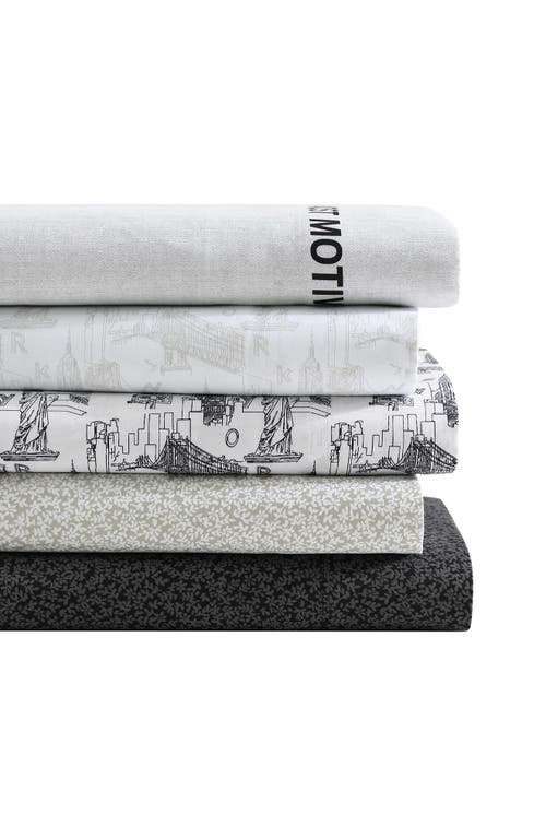 Kenneth Cole New York Chill Flowers Sheet Set In Charcoal