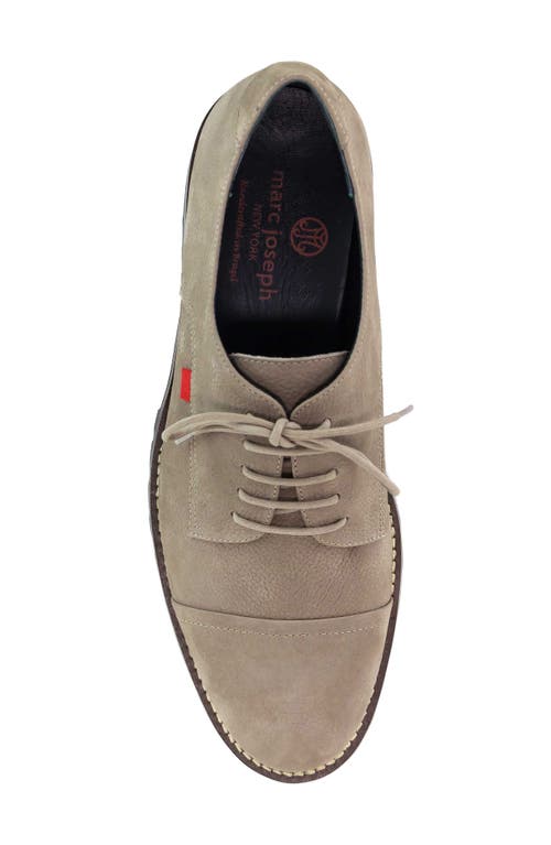 Shop Marc Joseph New York William St. 2.0 Cap Toe Derby In Taupe Grainy