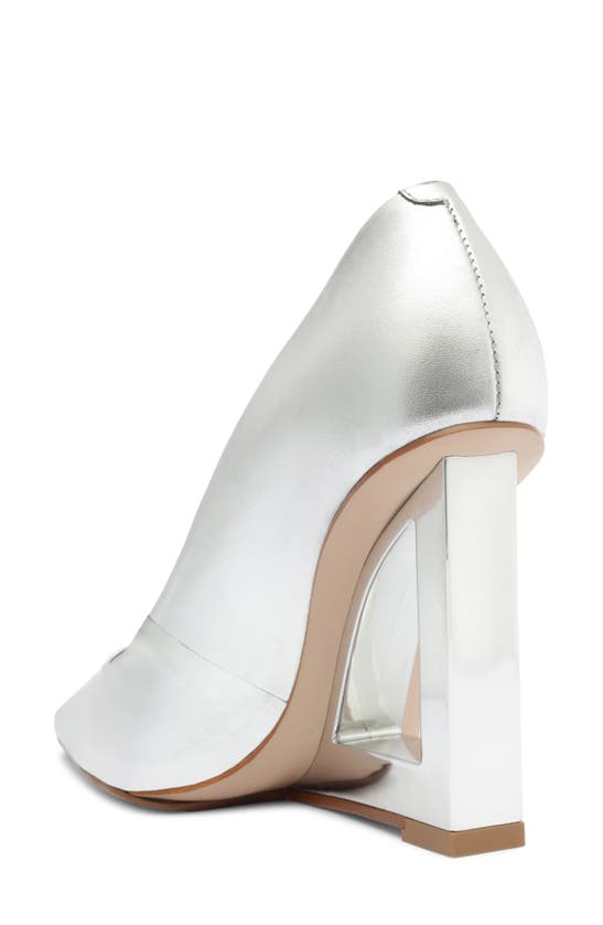 Schutz Filipa Casual Metallic Leather Pump In Silver | ModeSens