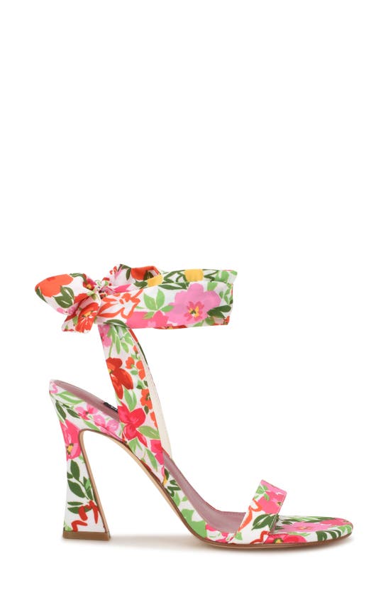 Nine West Kelsie Ankle Tie Sandal In Medium Pink