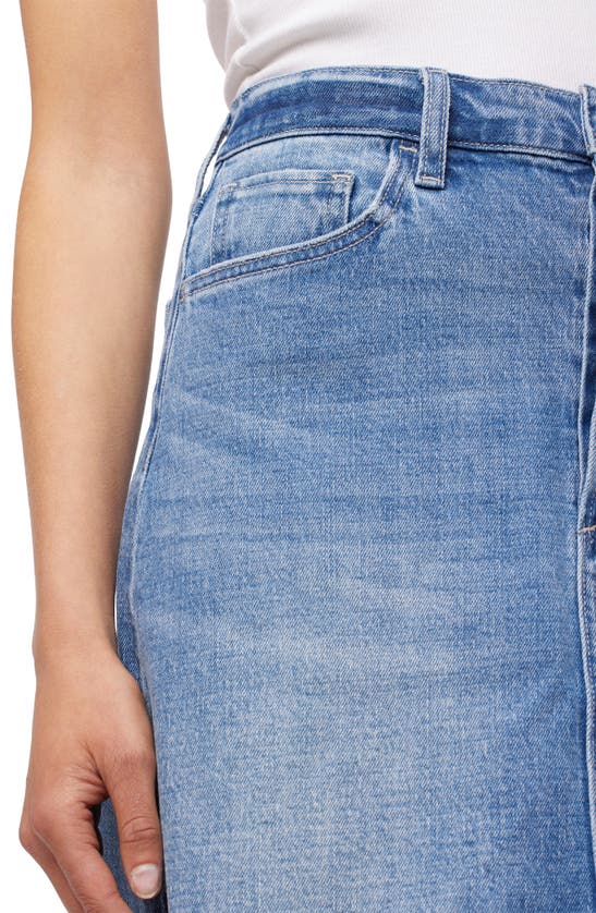 Joe's Raw Hem Denim Miniskirt In Hayley