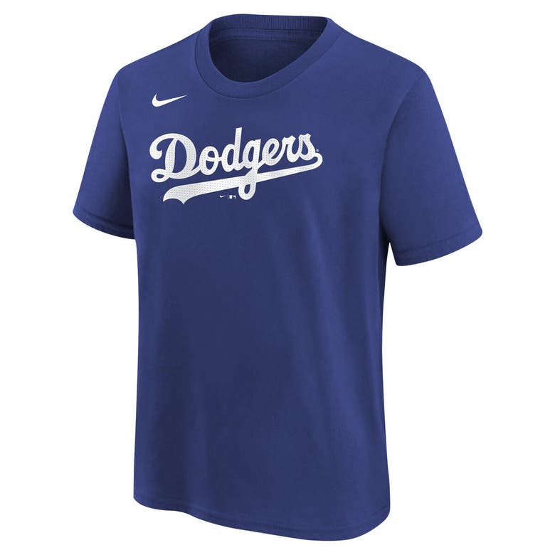 Shop Nike Youth  Freddie Freeman Royal Los Angeles Dodgers Home Player Name & Number T-shirt