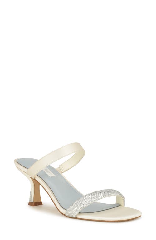 Nine West Shimme Slide Sandal Ivory at Nordstrom,