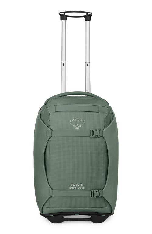 Osprey Sojourn 22-Inch Shuttle Wheeled Recycled Nylon Duffle Bag in Koseret Green at Nordstrom