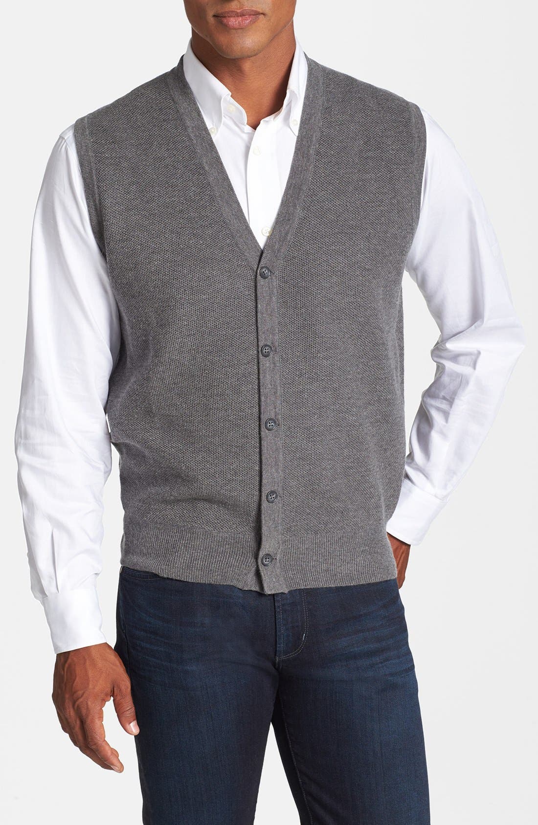 Toscano Button Front Sweater Vest Nordstrom