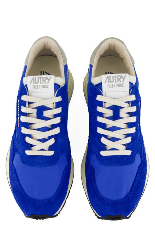 Shop Autry Reelwind Sneaker In Nylon/white/blue
