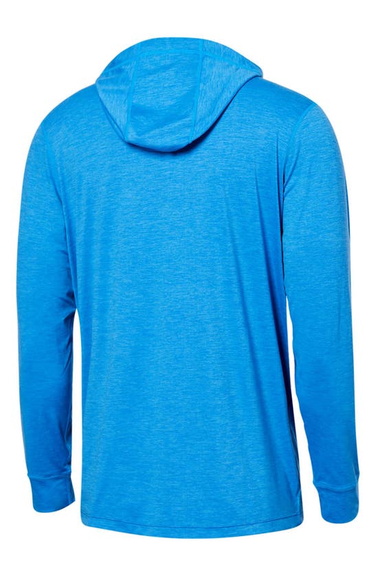 Shop Saxx All Day Cooling Performance Hoodie In Racer Blue Heather