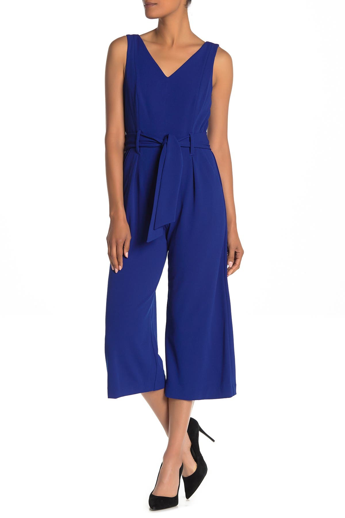 tahari blue jumpsuit