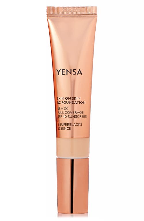 YENSA Skin on Skin BC Foundation BB + CC Full Coverage Foundation SPF 40 in Medium Golden