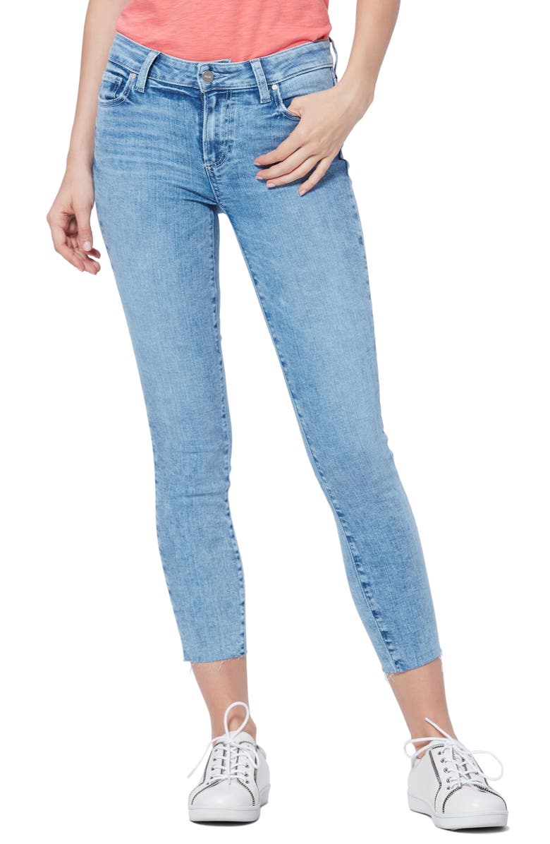 PAIGE Verdugo Raw Hem Crop Skinny Jeans (Aloha) | Nordstrom