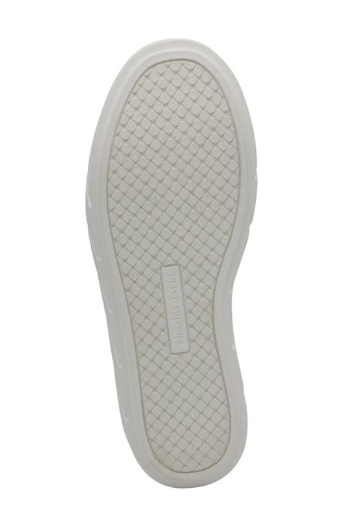 Charles David Rhody Platform Wedge Sneaker In Linen