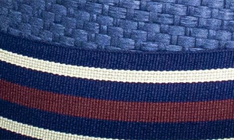 Peter Grimm Deppo Straw Fedora In Navy