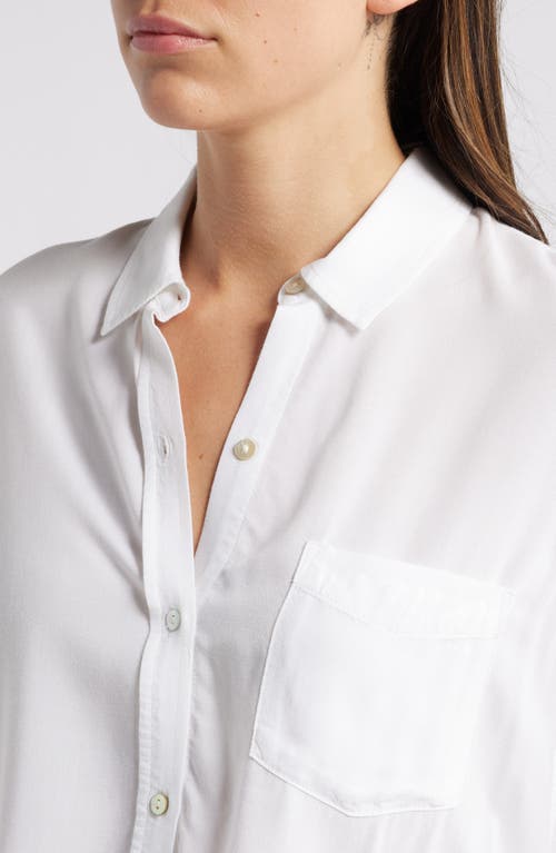 Shop Rails Wren Solid Button-up Shirt In White