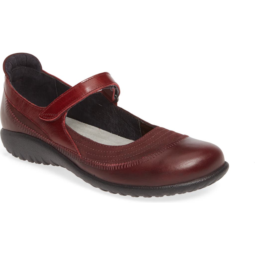 Naot Kire Mary Jane Flat In Red