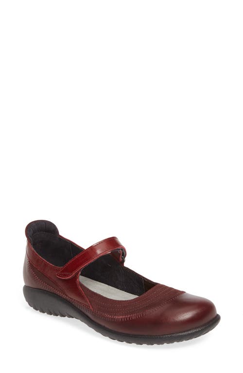 Kire Mary Jane Flat in Violet/Bordeaux Leather