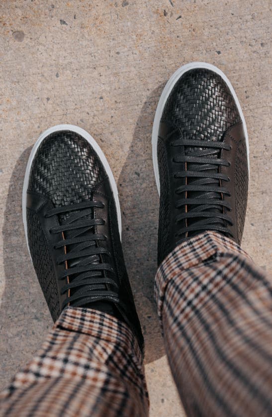 Shop Taft High Top Sneaker In Black Woven