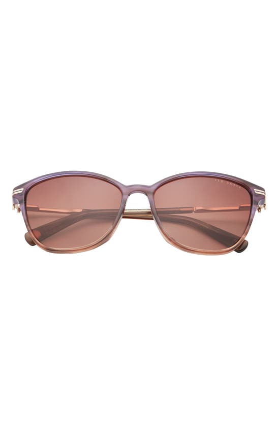 Ted Baker 57mm Cat Eye Sunglasses In Brown