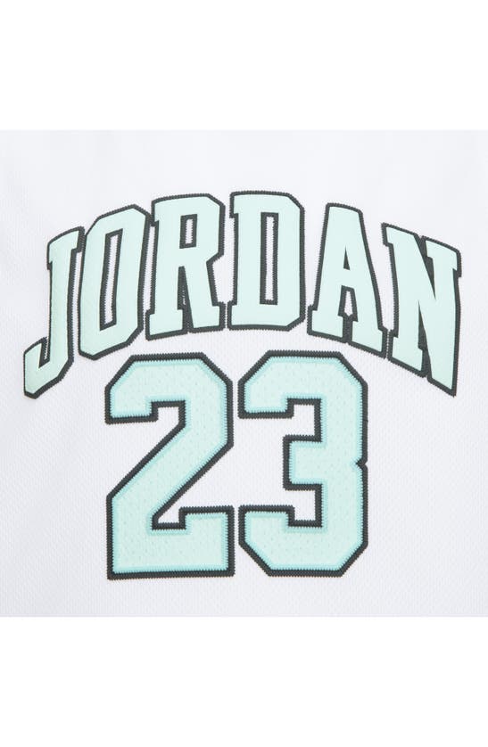 Shop Jordan Kids' Jersey & Shorts Set In Mint Foam