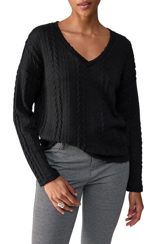 SANCTUARY KEEP IT CABLE SWEATER