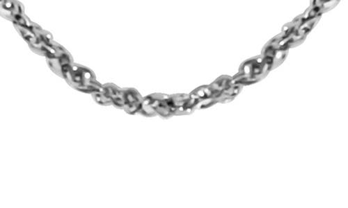 Shop Bony Levy 14k White Gold Singapore Chain Necklace