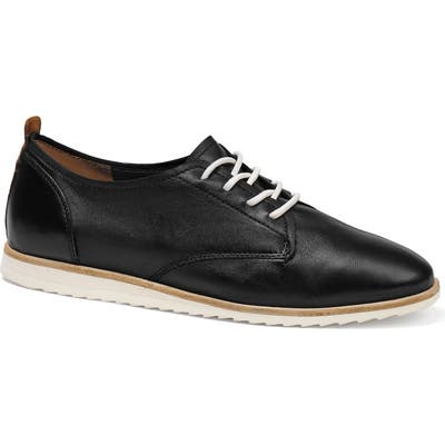 Trask Audrey Lace-Up Derby, Black