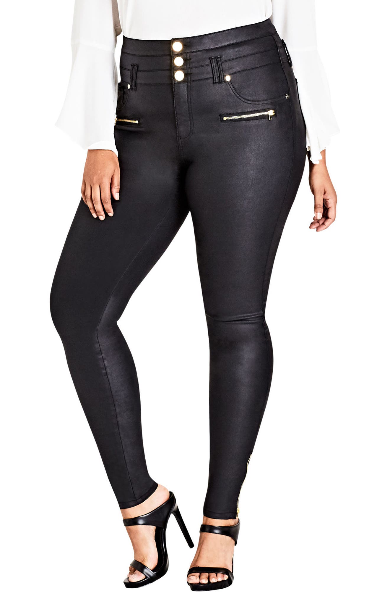 City Chic Pick Me Up Stretch Skinny Jeans (Plus Size) Nordstrom