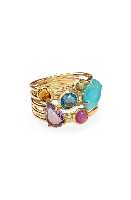 Shop Ippolita Rock Candy Gelato 6-stone Ring In Gold