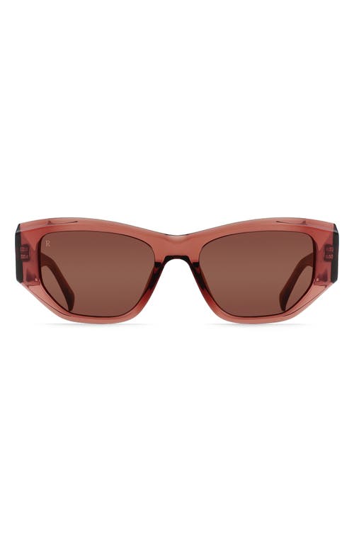 RAEN Ynez 54mm Mirrored Square Sunglasses in Allegra/Teak at Nordstrom