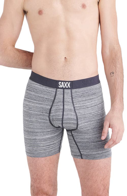 SAXX Ultra Super Soft Relaxed Fit Boxer Briefs in Spacedye Heather- Grey 