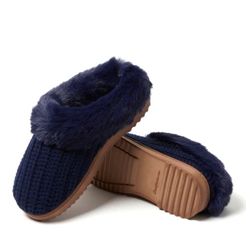 DEARFOAMS DEARFOAMS HANNAH FESTIVE KNIT CLOG SLIPPER 