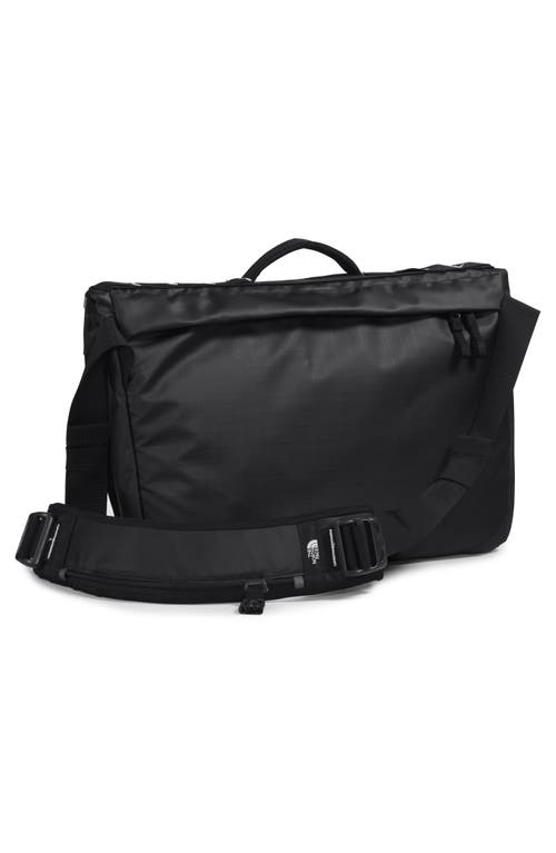 The North Face Base Camp Voyager Water Repellent Messenger Bag In Tnf Black/ Tnf White