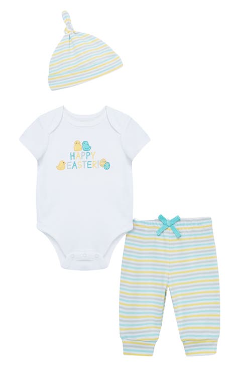 Easter Bodysuit, Pants & Hat Set (Baby)