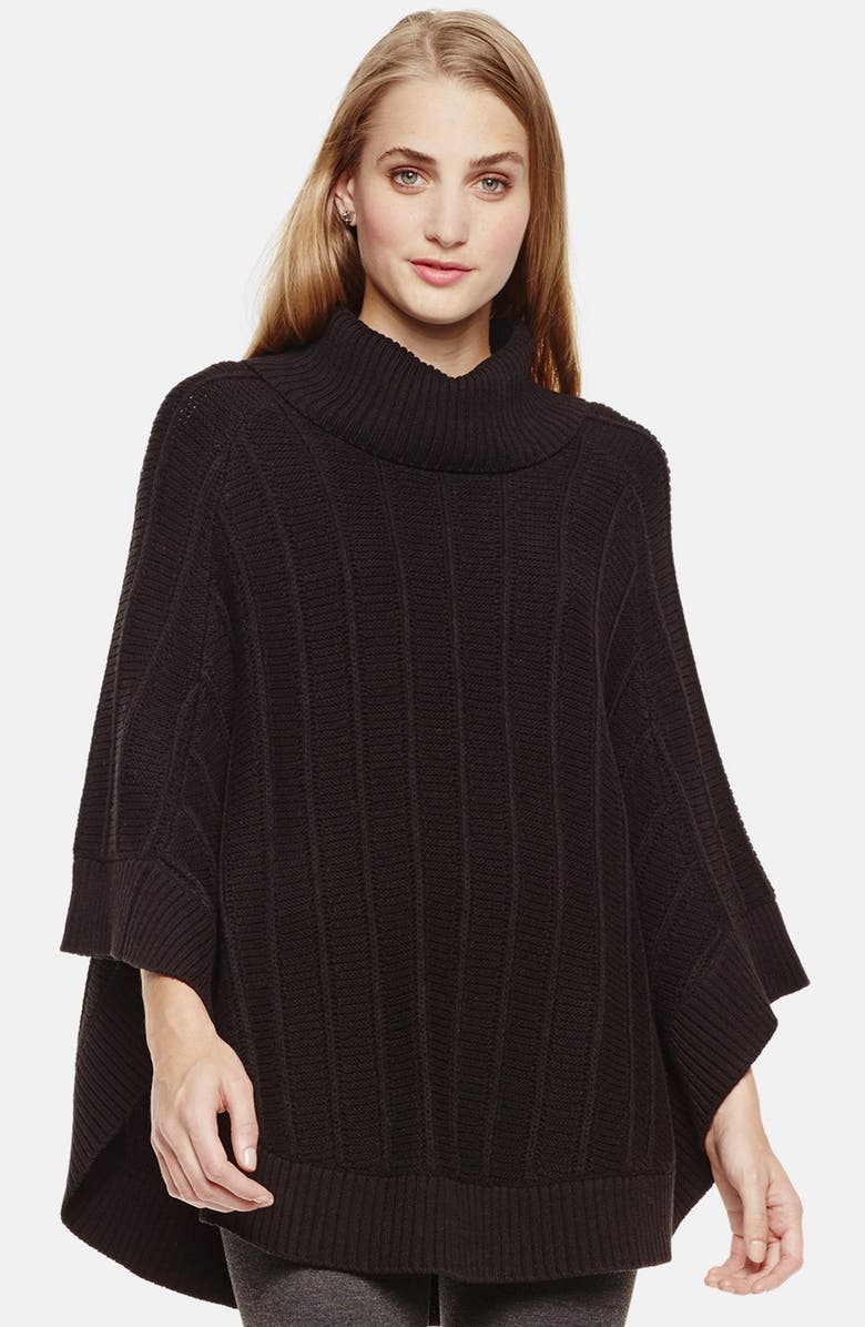 Two by Vince Camuto Rib Knit Turtleneck Poncho | Nordstrom