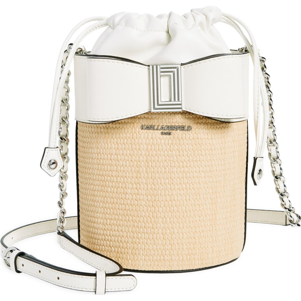 Karl Lagerfeld Ikons Bucket Bag In White