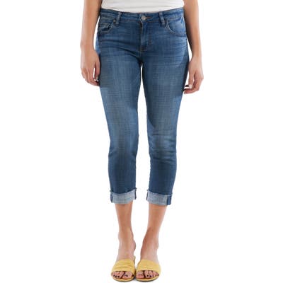 Kut From The Kloth Amy Crop Straight Leg Jeans, Blue