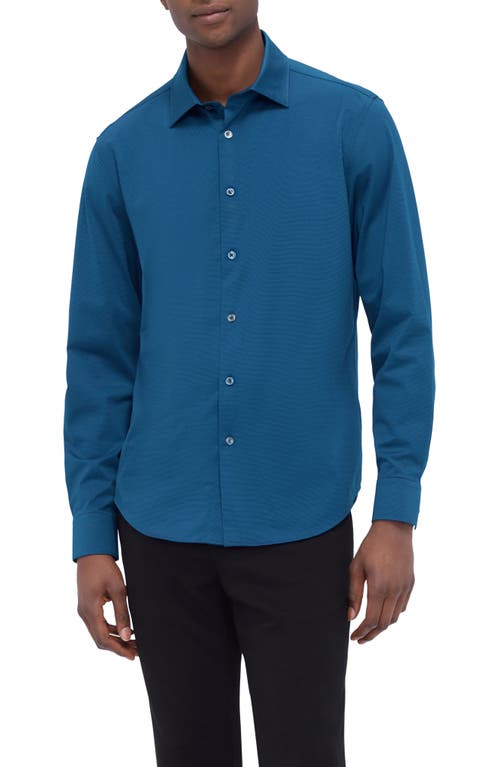 Bugatchi Men's Ooohcotton James Micro-stripe Sport Shirt In Navy