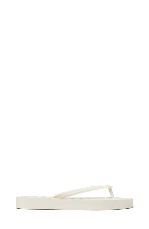 Shop Tory Burch Kira Flip Flop In Ivory/ivory/ivory