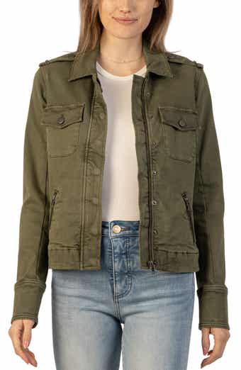 Lucky Brand Womens Lucky Brand Women's Cropped Twill Utility Jacket :  : Clothing, Shoes & Accessories